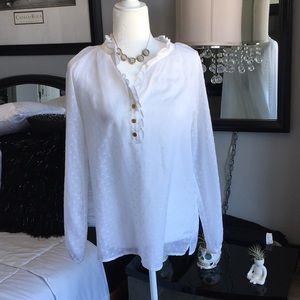 Lilly Pulitzer eyelet white top $138 orig